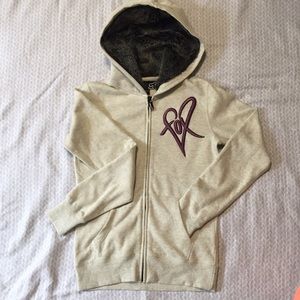 The hoodie is Faux fur